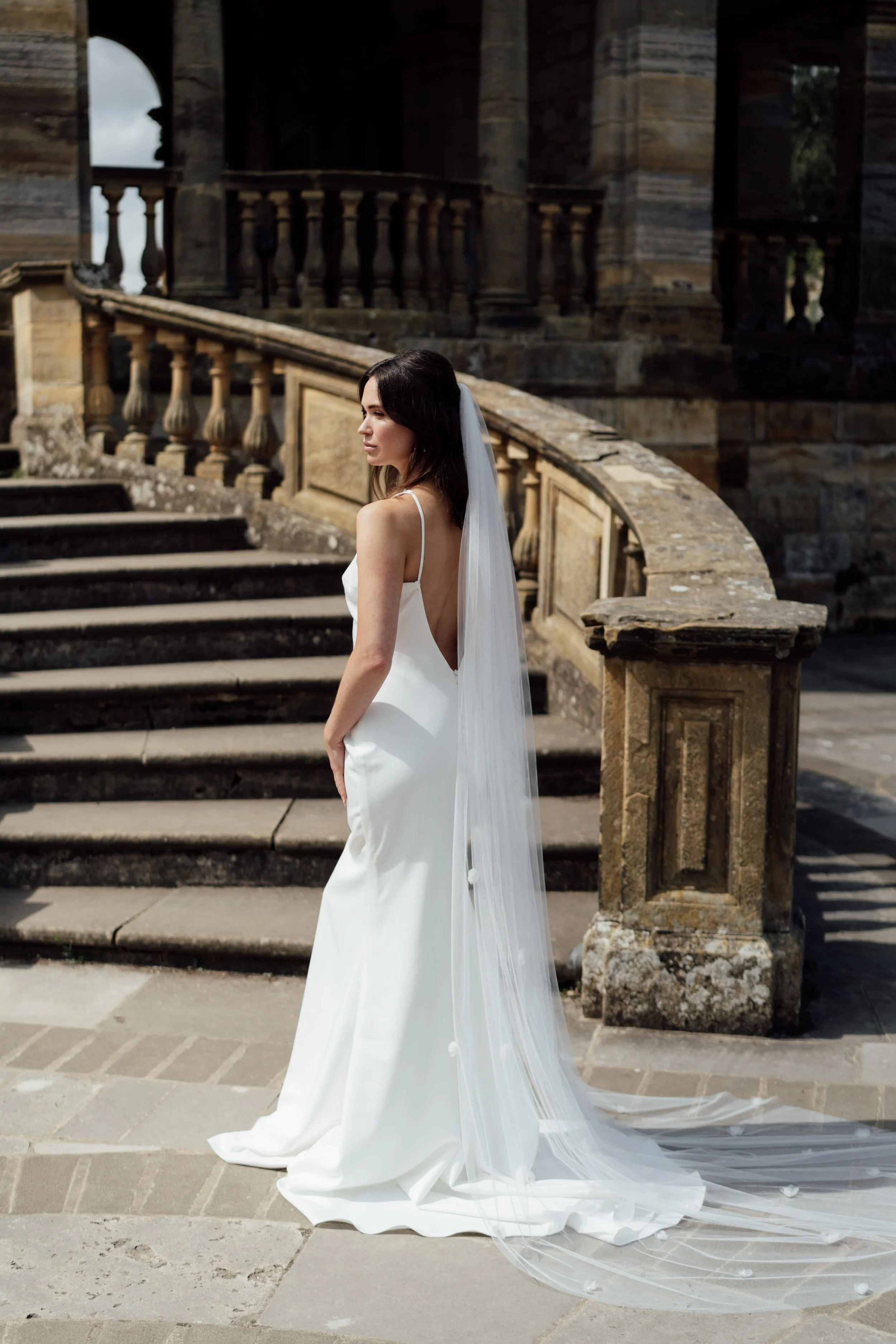 Claremont flower wedding veil — Eden b. Studio